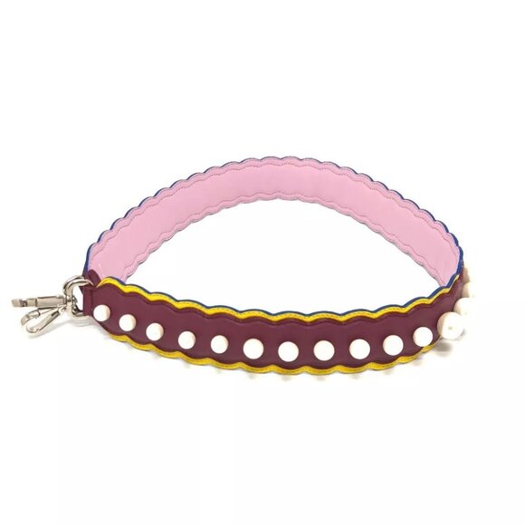 FENDI Faux pearl Strap you Spare Shoulder Strap Multicolore/SilverHardware - Picture 1 of 9